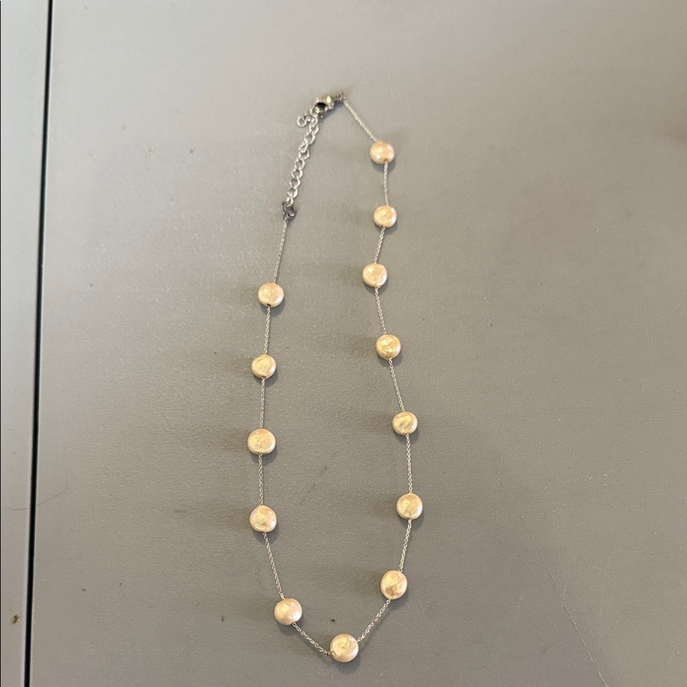 Freshwater Cultured Pearl Station Necklace